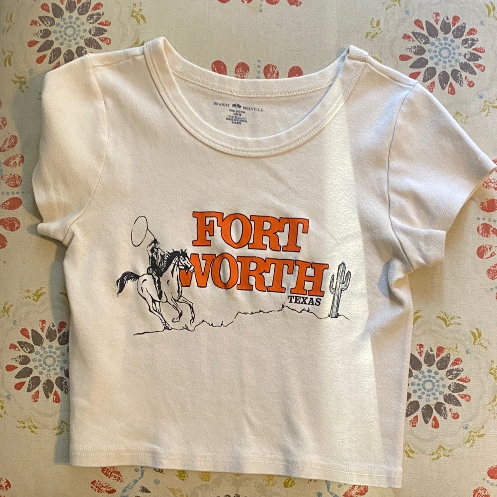 Fort Worth Texas Cropped tshirt